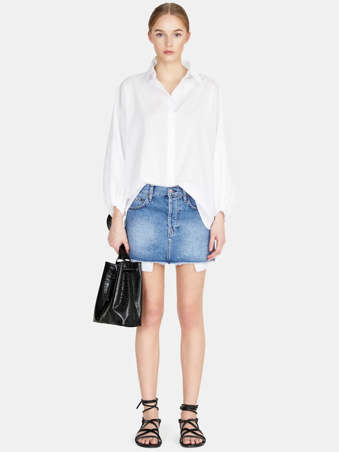 Women Sisley Shirts & Blouses<Shirt With Batwing Sleeves
