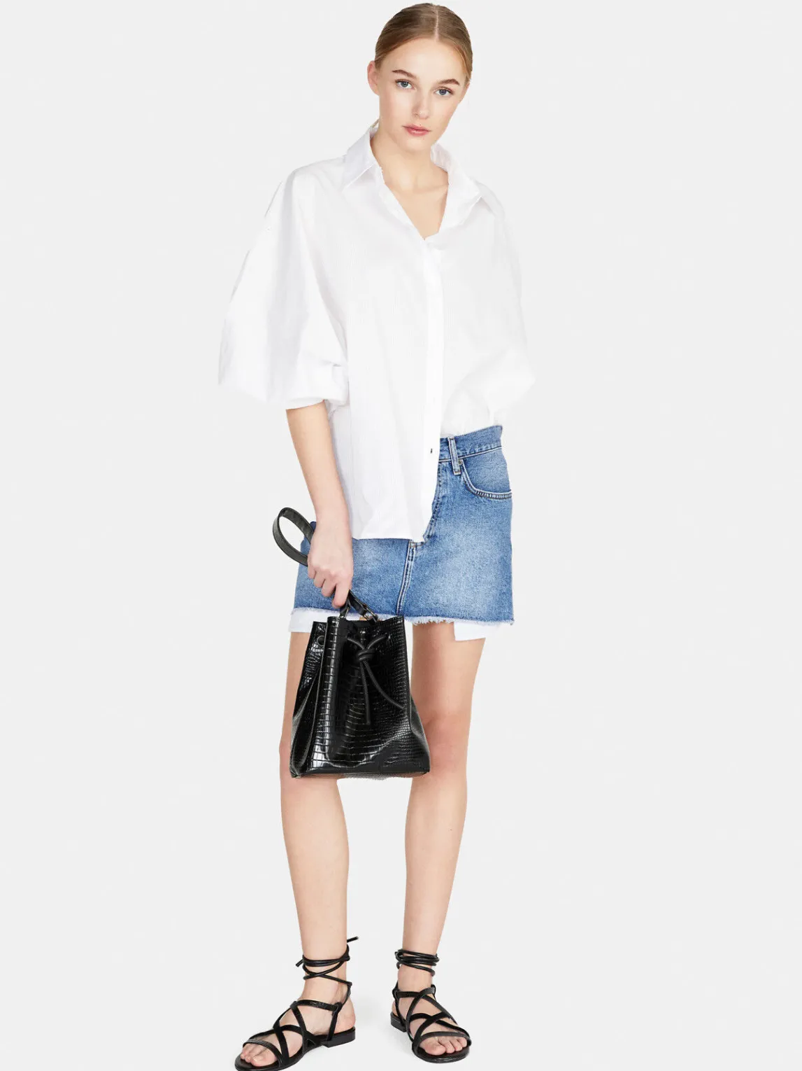 Women Sisley Shirts & Blouses<Shirt With Batwing Sleeves
