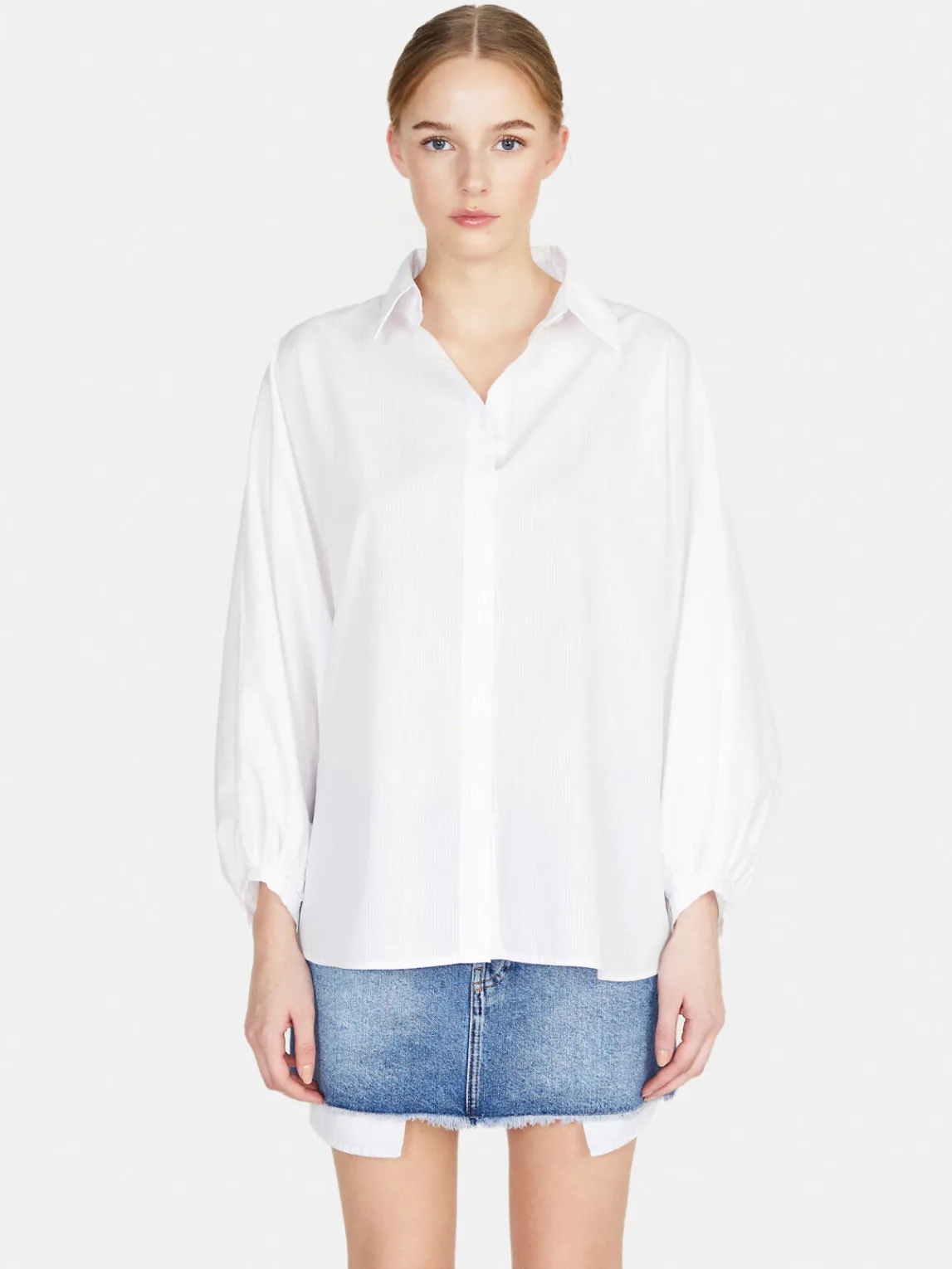 Women Sisley Shirts & Blouses<Shirt With Batwing Sleeves