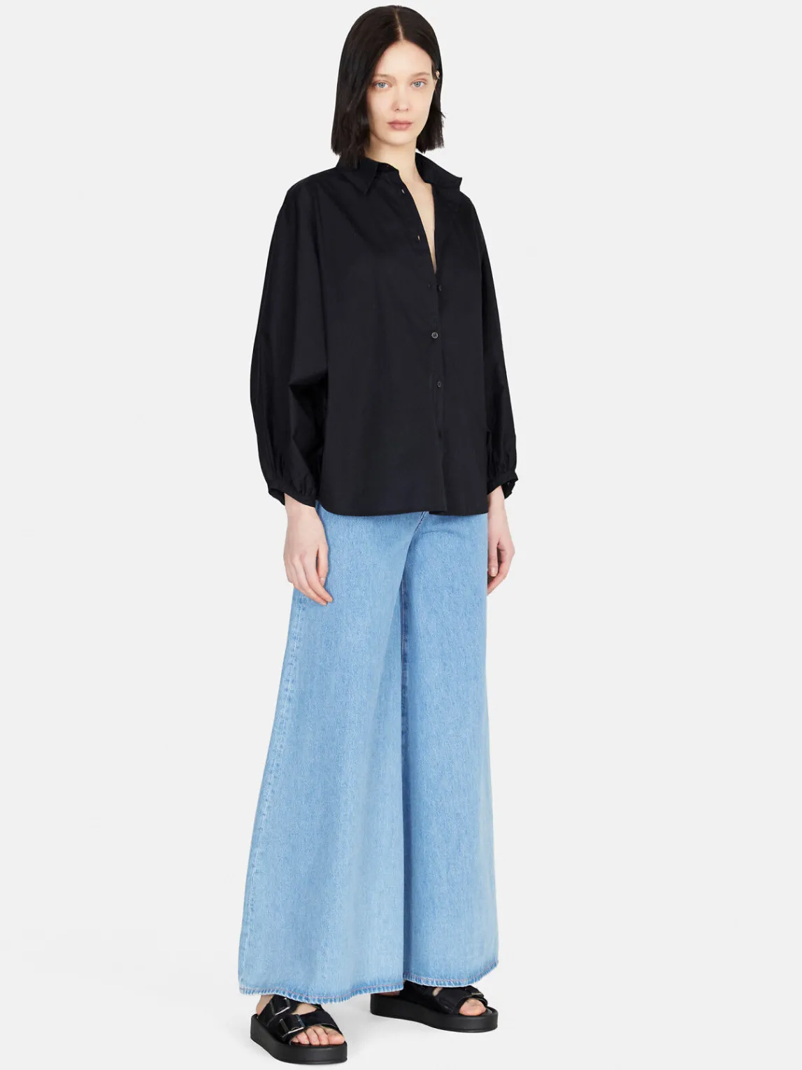 Women Sisley Shirts & Blouses<Shirt With Batwing Sleeves