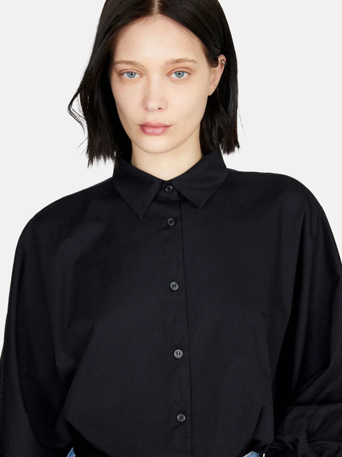 Women Sisley Shirts & Blouses<Shirt With Batwing Sleeves