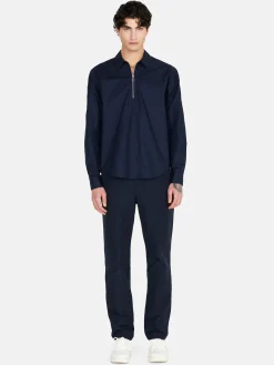 Men Sisley Shirts<Shirt With Zip