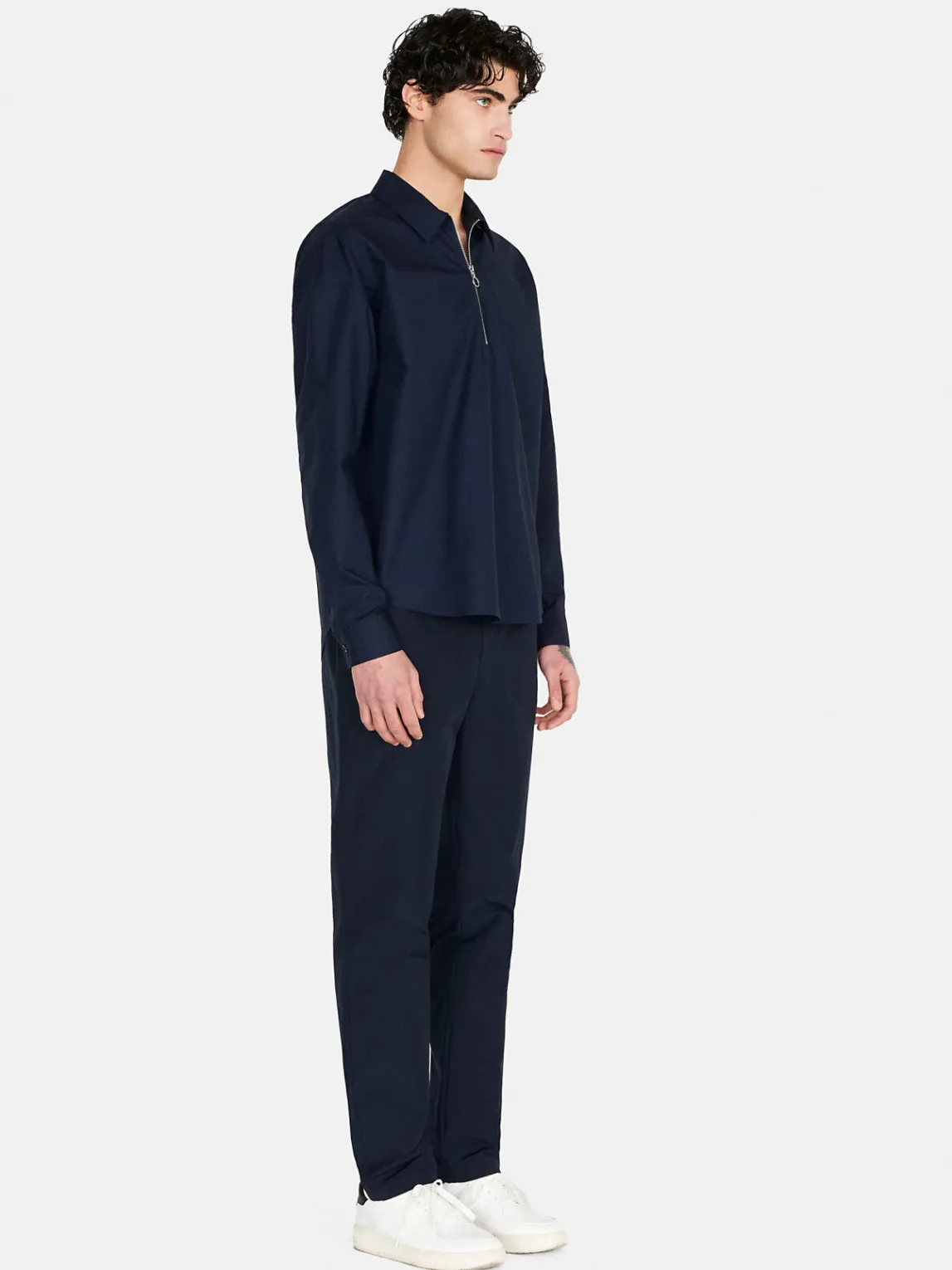 Men Sisley Shirts<Shirt With Zip