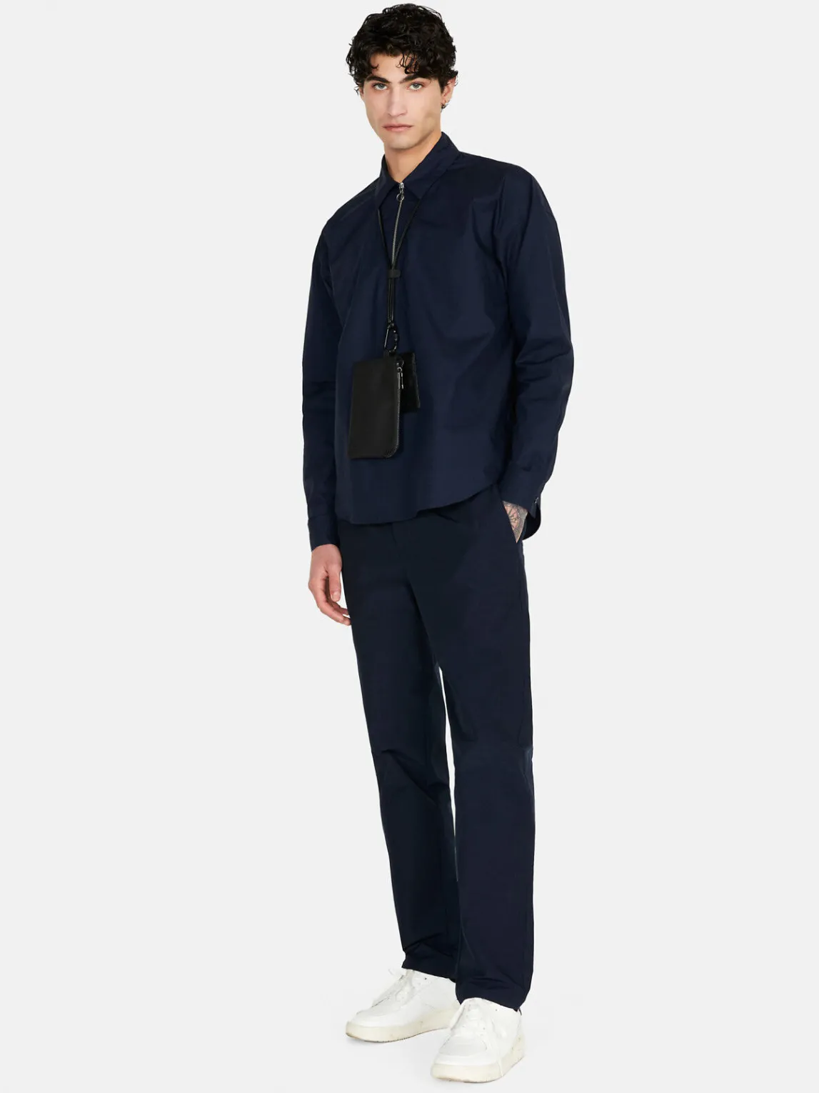 Men Sisley Shirts<Shirt With Zip