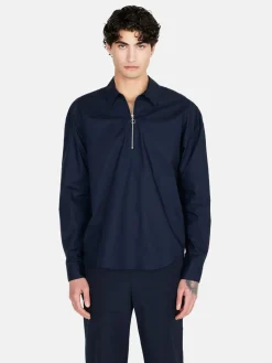 Men Sisley Shirts<Shirt With Zip