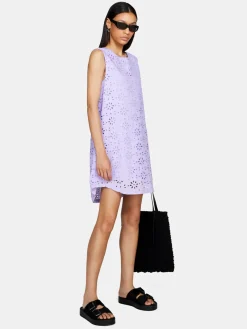 Women Sisley Dresses<Short Dress In Broderie Anglaise