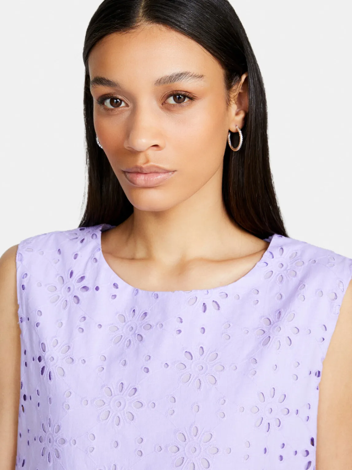 Women Sisley Dresses<Short Dress In Broderie Anglaise