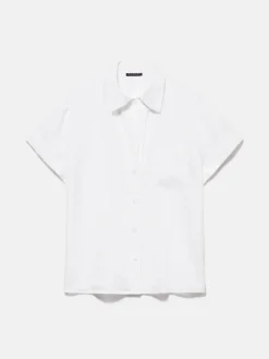 Women Sisley Shirts & Blouses<Short Sleeve 100% Linen Shirt