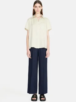 Women Sisley Shirts & Blouses<Short Sleeve 100% Linen Shirt