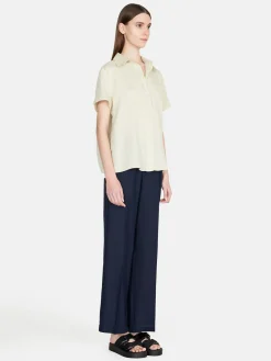 Women Sisley Shirts & Blouses<Short Sleeve 100% Linen Shirt