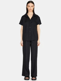 Women Sisley Shirts & Blouses<Short Sleeve 100% Linen Shirt