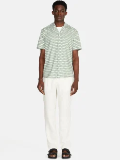 Men Sisley Shirts<Short Sleeve Printed Shirt