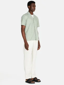 Men Sisley Shirts<Short Sleeve Printed Shirt