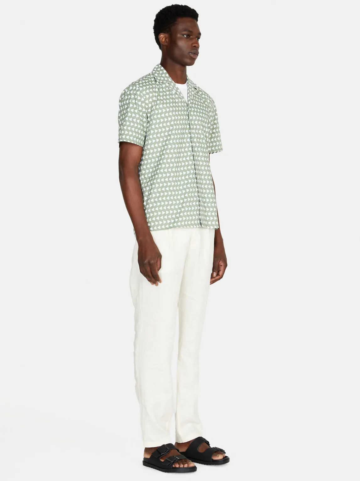 Men Sisley Shirts<Short Sleeve Printed Shirt
