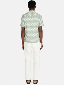 Men Sisley Shirts<Short Sleeve Printed Shirt