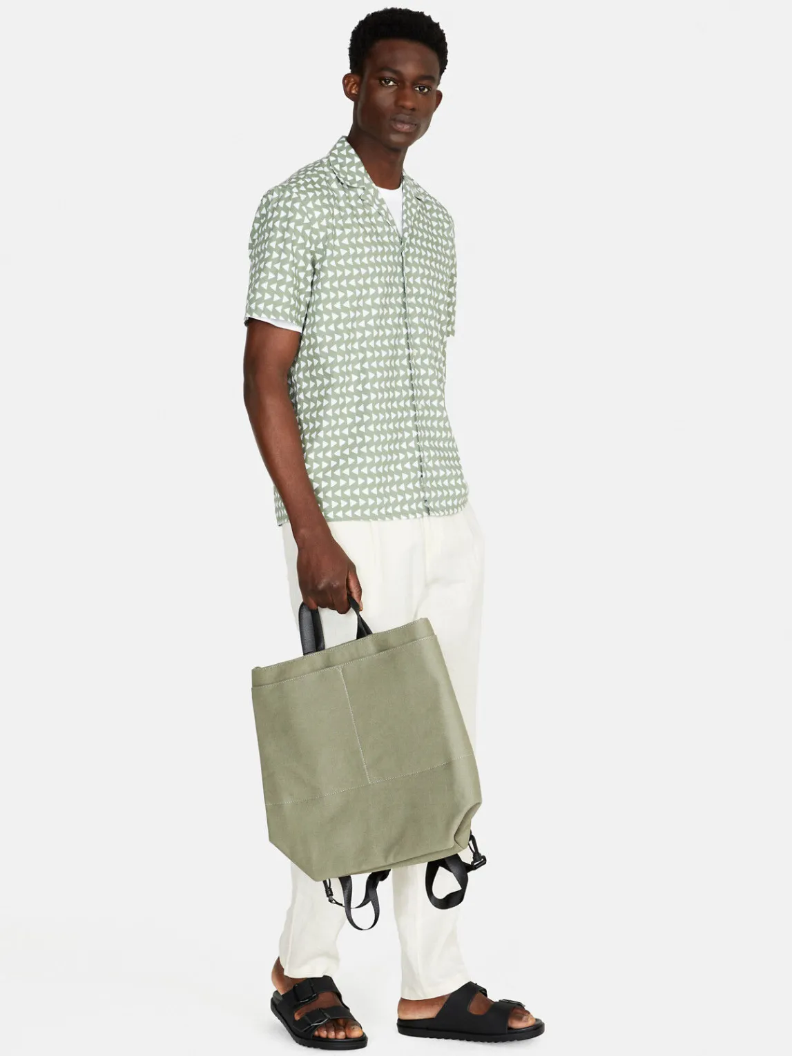 Men Sisley Shirts<Short Sleeve Printed Shirt