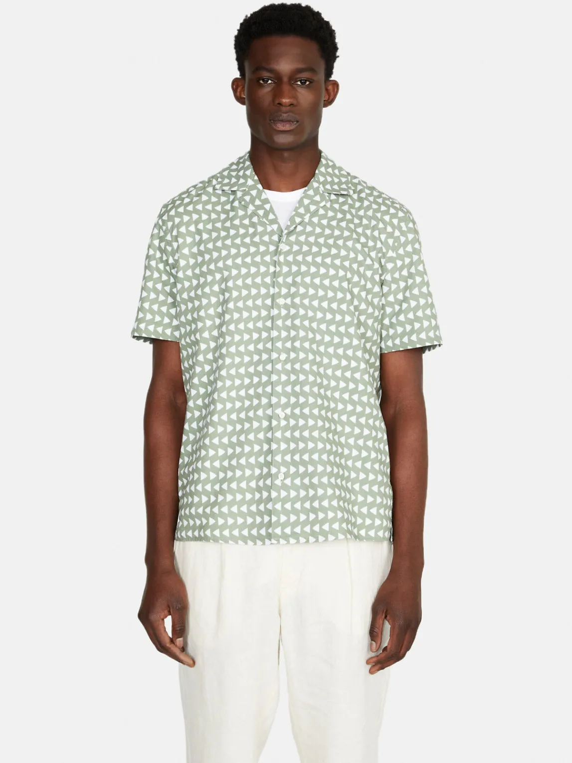 Men Sisley Shirts<Short Sleeve Printed Shirt