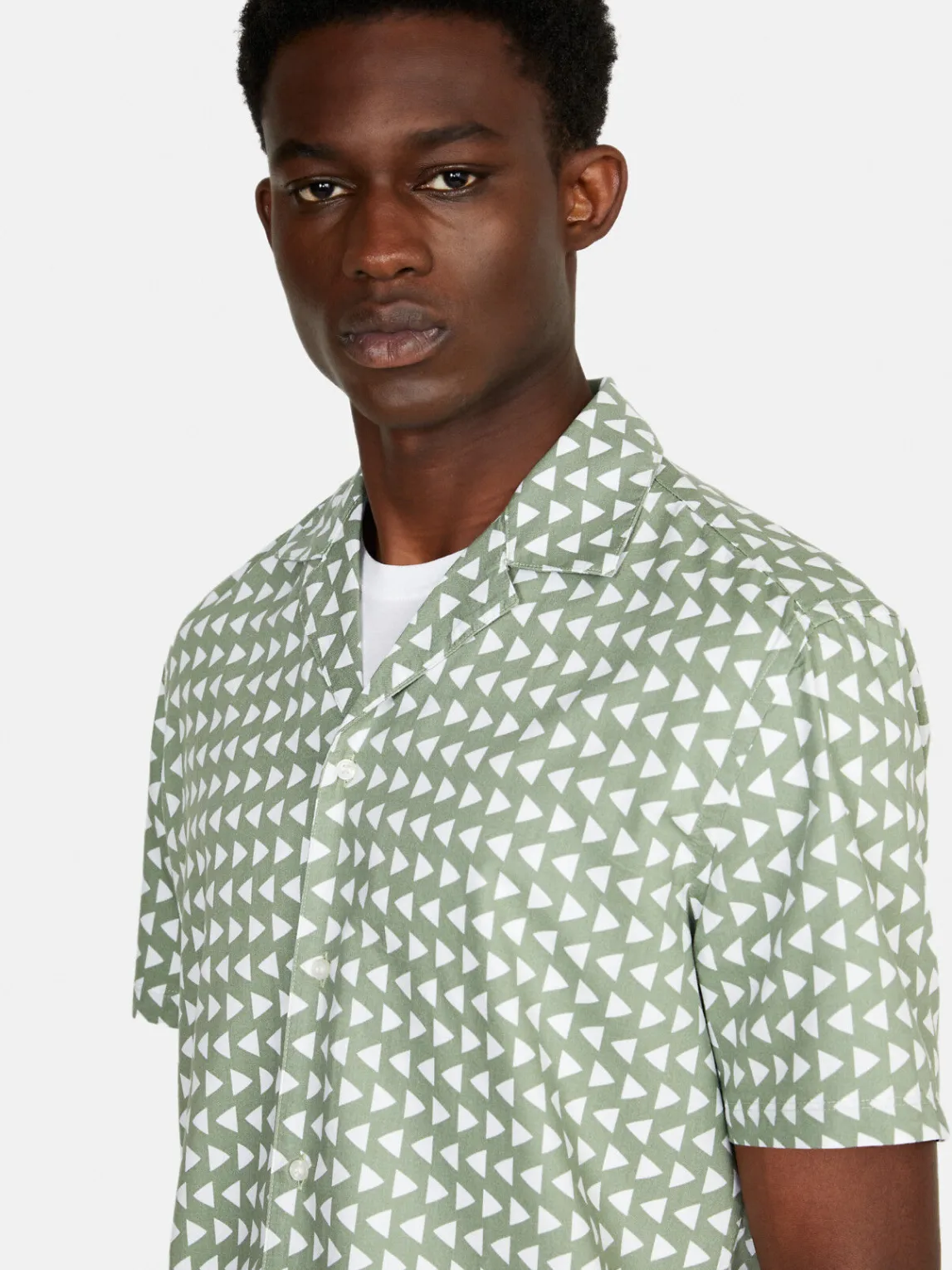 Men Sisley Shirts<Short Sleeve Printed Shirt