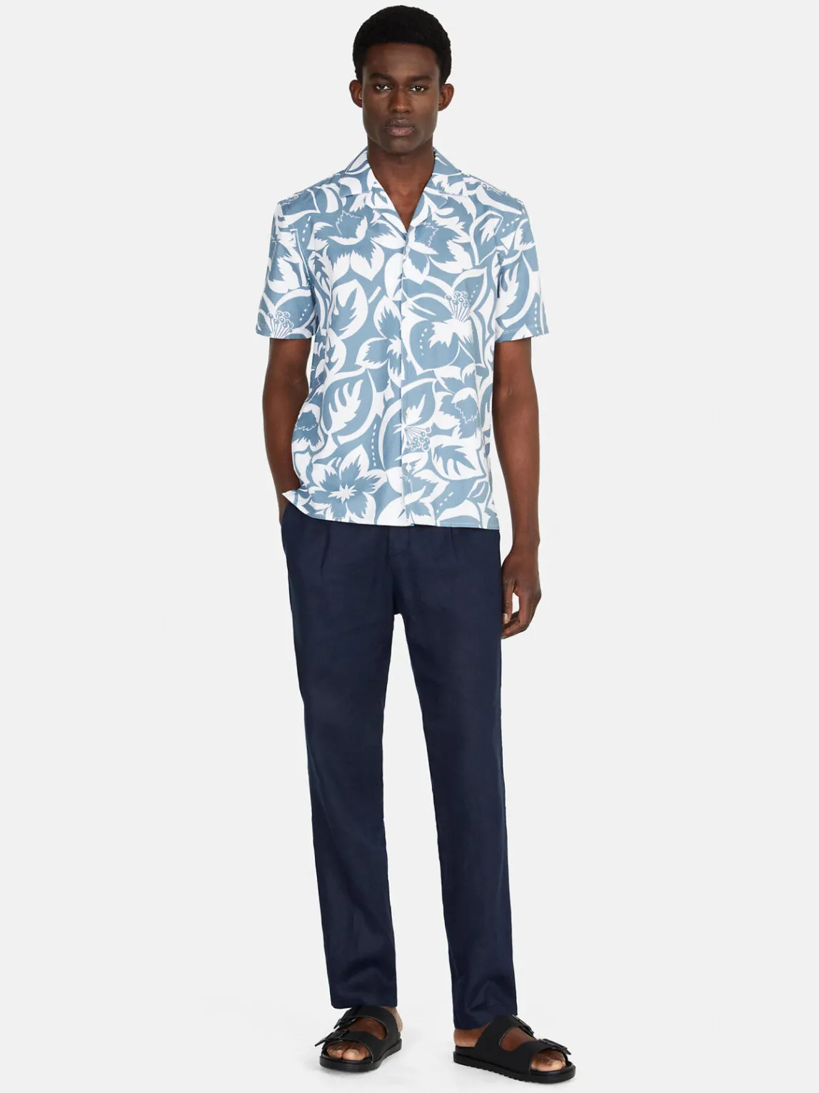 Men Sisley Shirts<Short Sleeve Printed Shirt