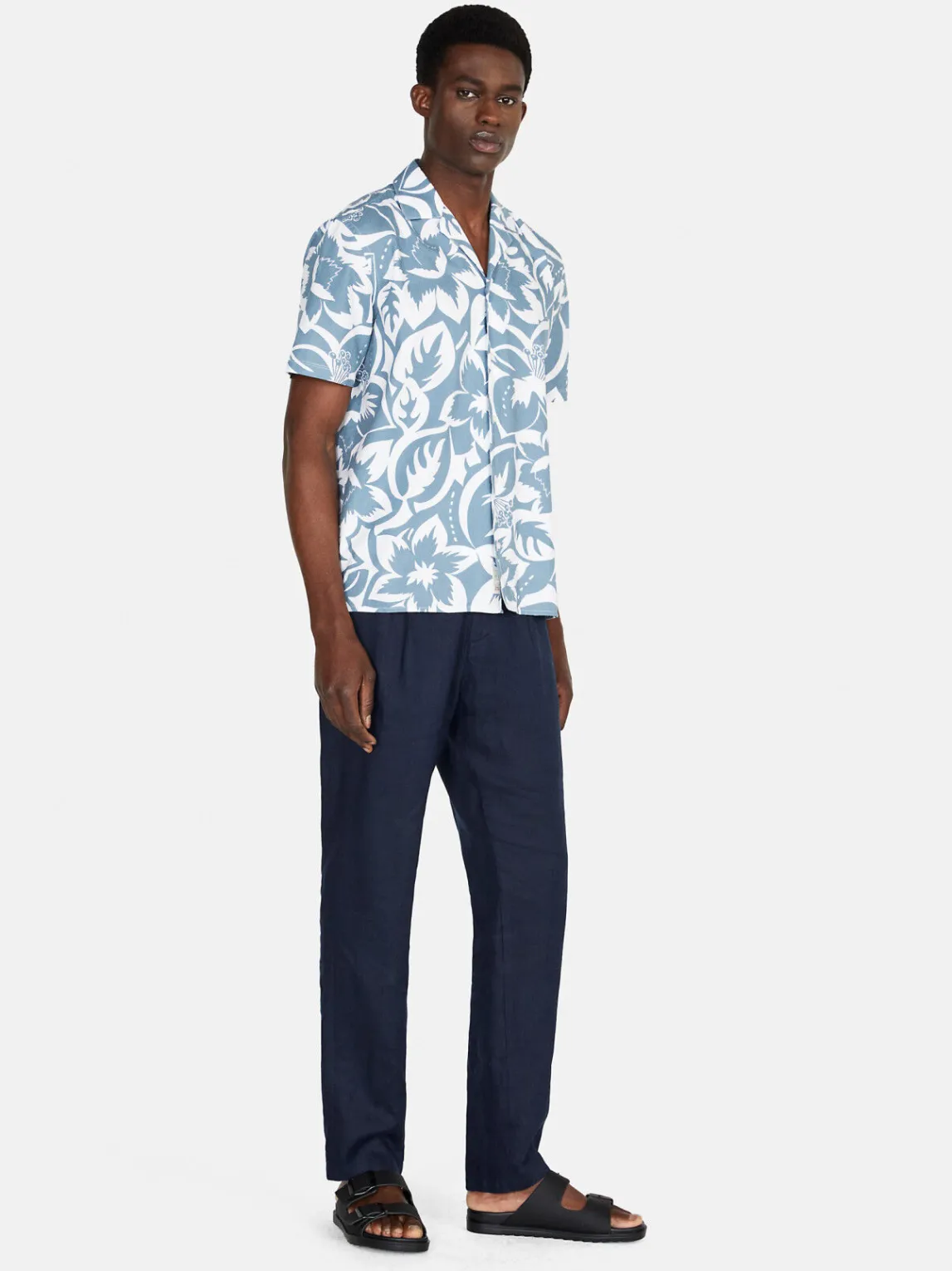 Men Sisley Shirts<Short Sleeve Printed Shirt