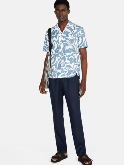 Men Sisley Shirts<Short Sleeve Printed Shirt