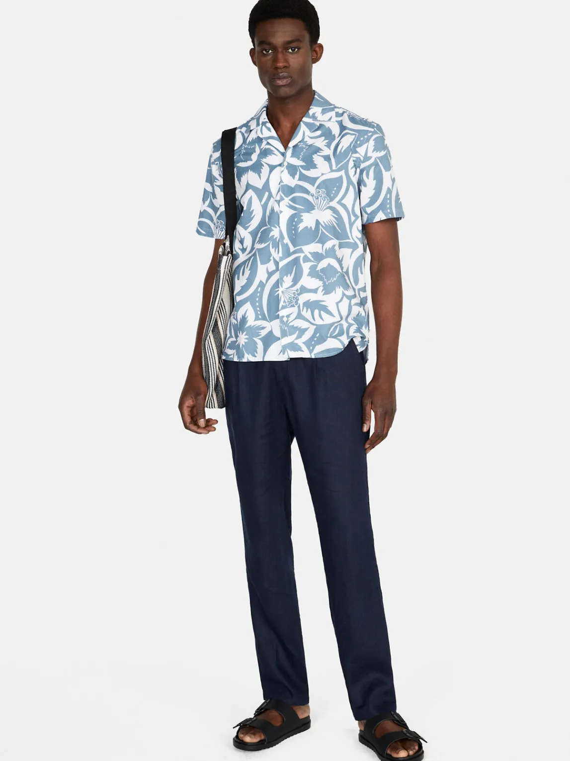 Men Sisley Shirts<Short Sleeve Printed Shirt