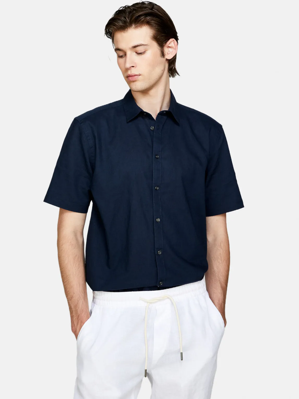 Men Sisley Shirts<Short Sleeve Shirt
