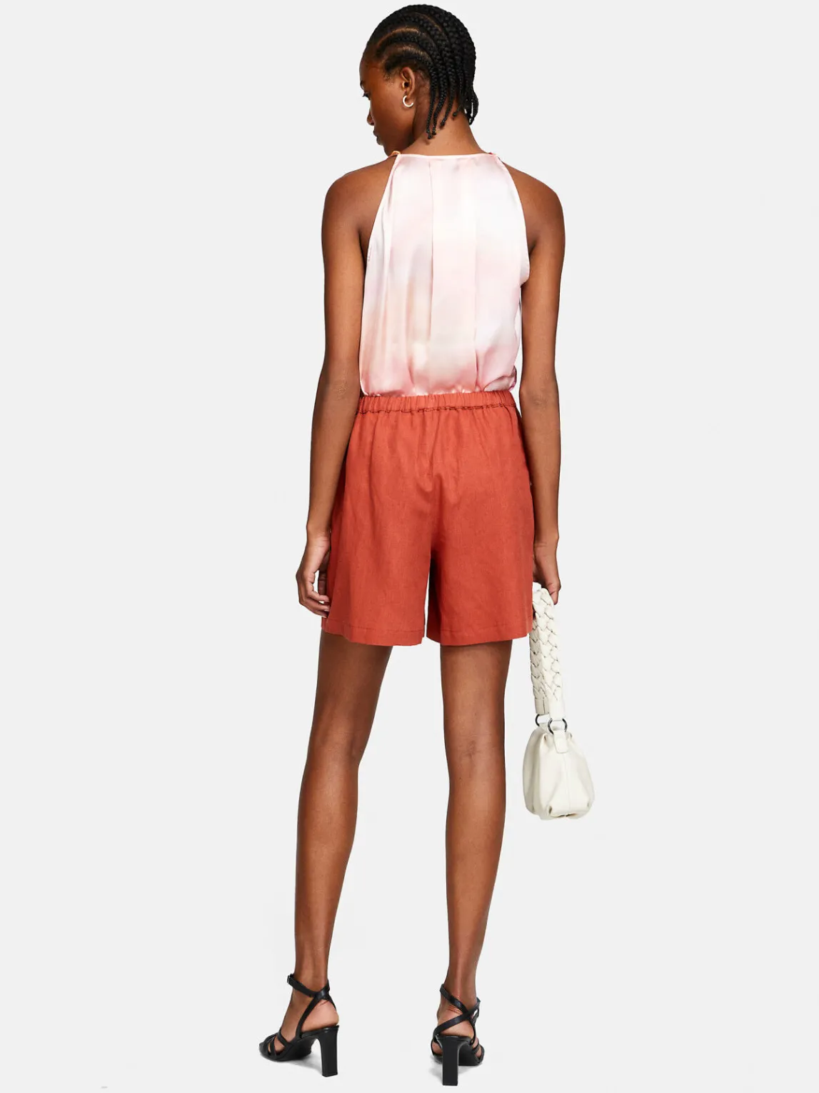 Women Sisley Trousers<Shorts In Linen Blend