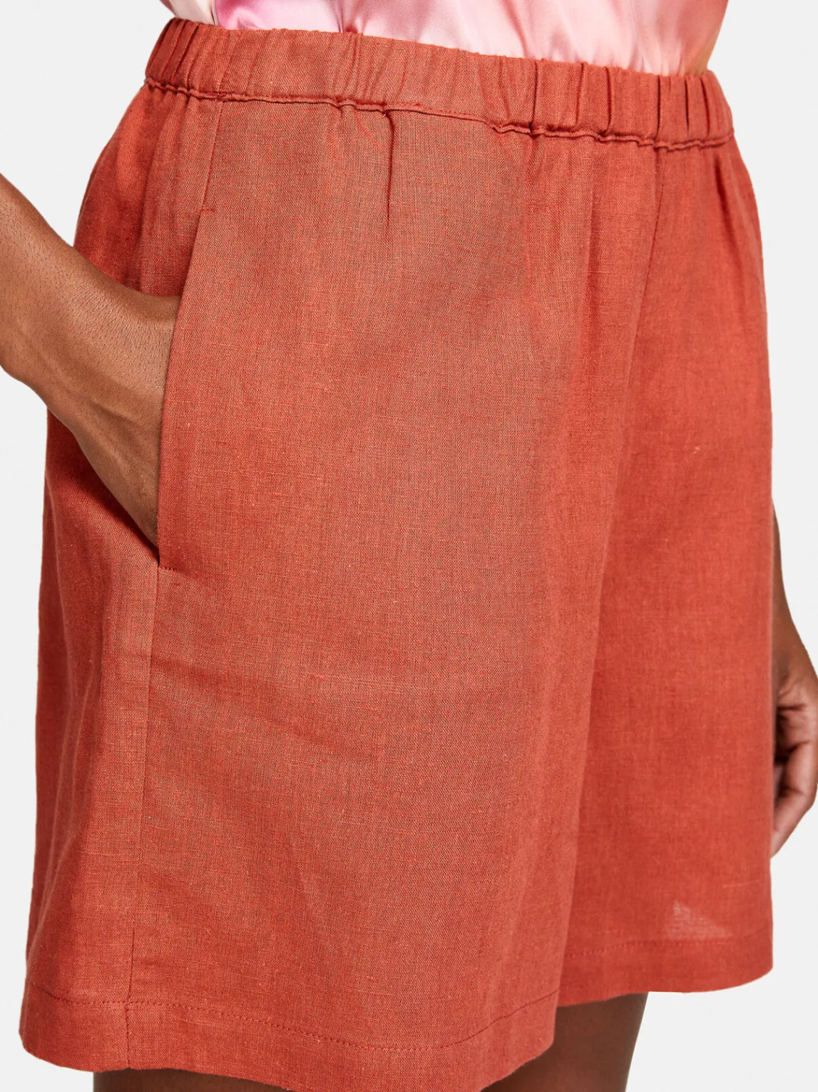 Women Sisley Trousers<Shorts In Linen Blend
