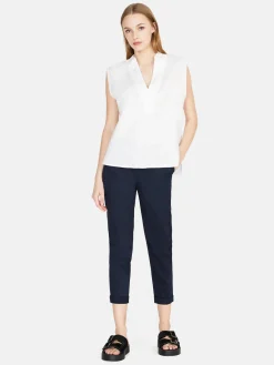Women Sisley Shirts & Blouses<Sleeveless Blouse In 100% Linen