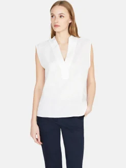 Women Sisley Shirts & Blouses<Sleeveless Blouse In 100% Linen