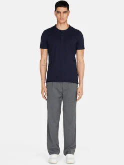 Men Sisley T-Shirts<Slub Henley T-Shirt