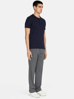 Men Sisley T-Shirts<Slub Henley T-Shirt