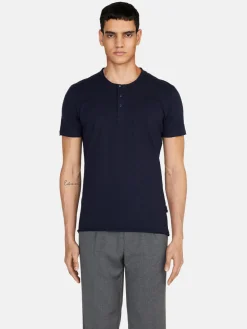Men Sisley T-Shirts<Slub Henley T-Shirt
