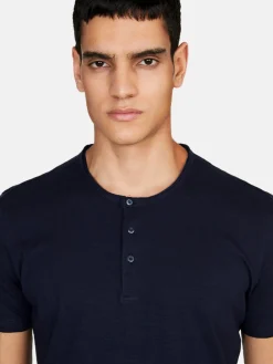 Men Sisley T-Shirts<Slub Henley T-Shirt