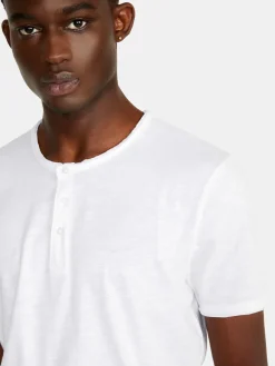 Men Sisley T-Shirts<Slub Henley T-Shirt