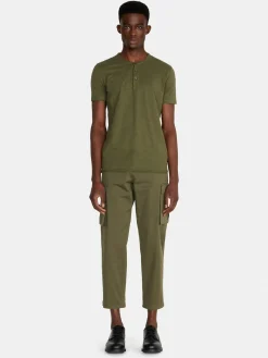 Men Sisley T-Shirts<Slub Henley T-Shirt