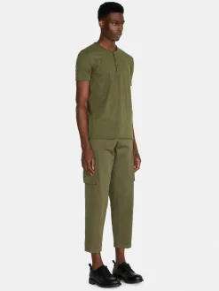 Men Sisley T-Shirts<Slub Henley T-Shirt