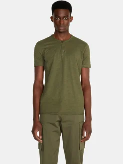Men Sisley T-Shirts<Slub Henley T-Shirt