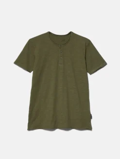 Men Sisley T-Shirts<Slub Henley T-Shirt