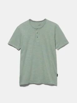 Men Sisley T-Shirts<Slub Henley T-Shirt