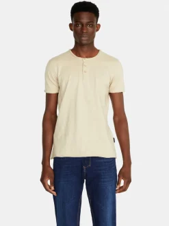 Men Sisley T-Shirts<Slub Henley T-Shirt