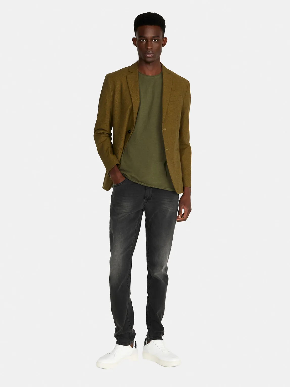 Men Sisley T-Shirts<Slub T-Shirt