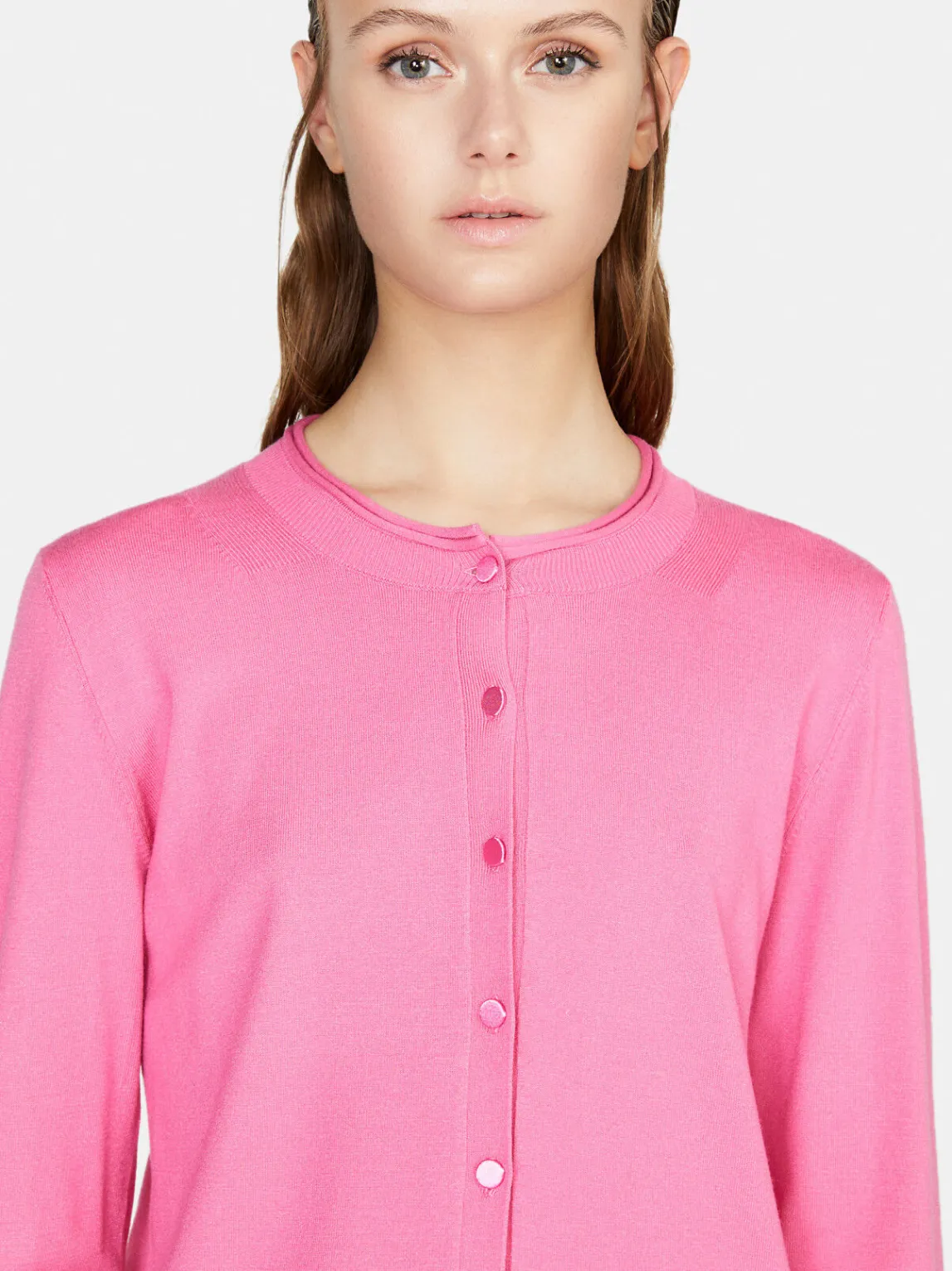 Women Sisley Jumpers & Knitwear<Solid Color Cardigan