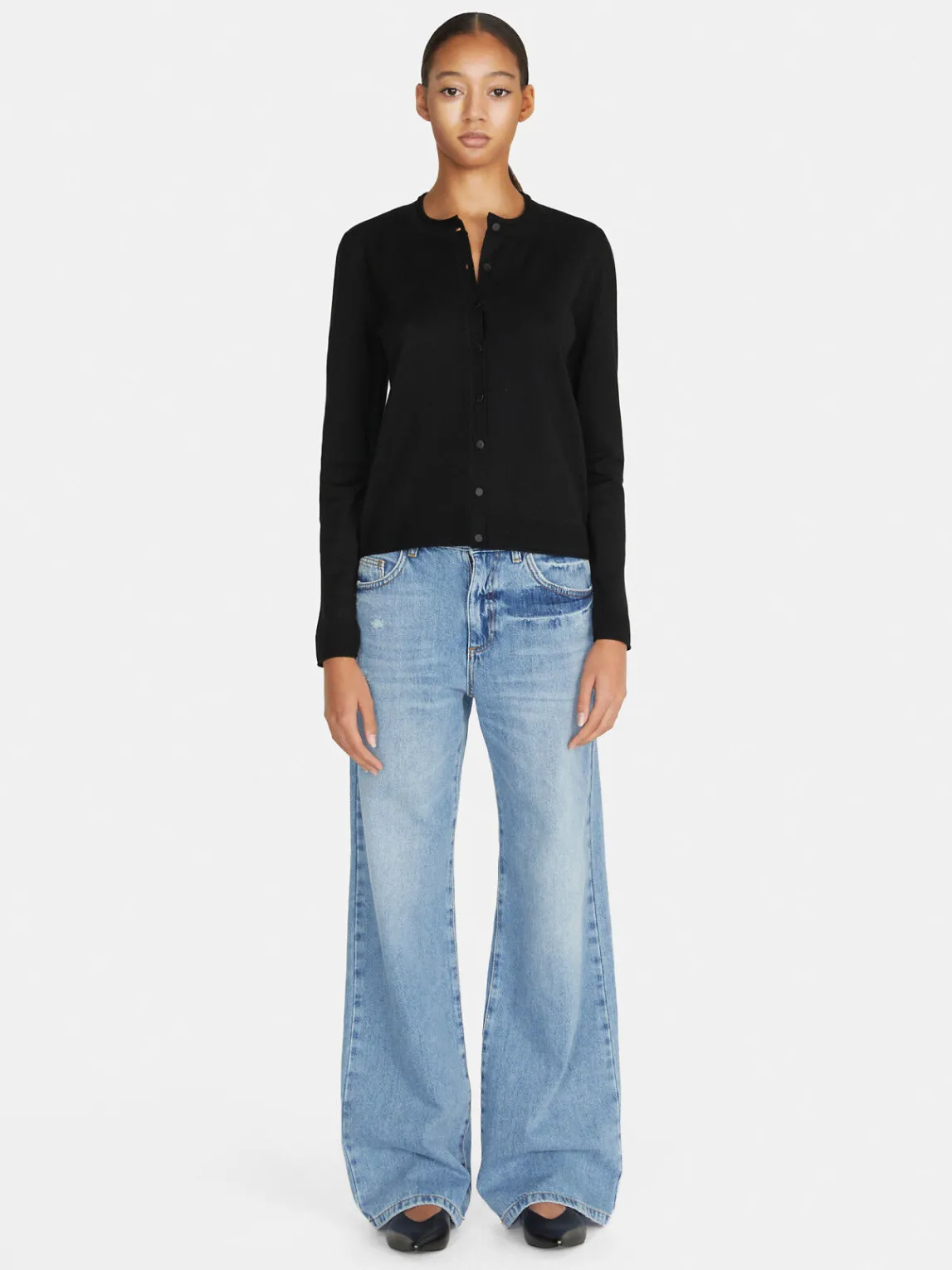 Women Sisley Jumpers & Knitwear<Solid Color Cardigan