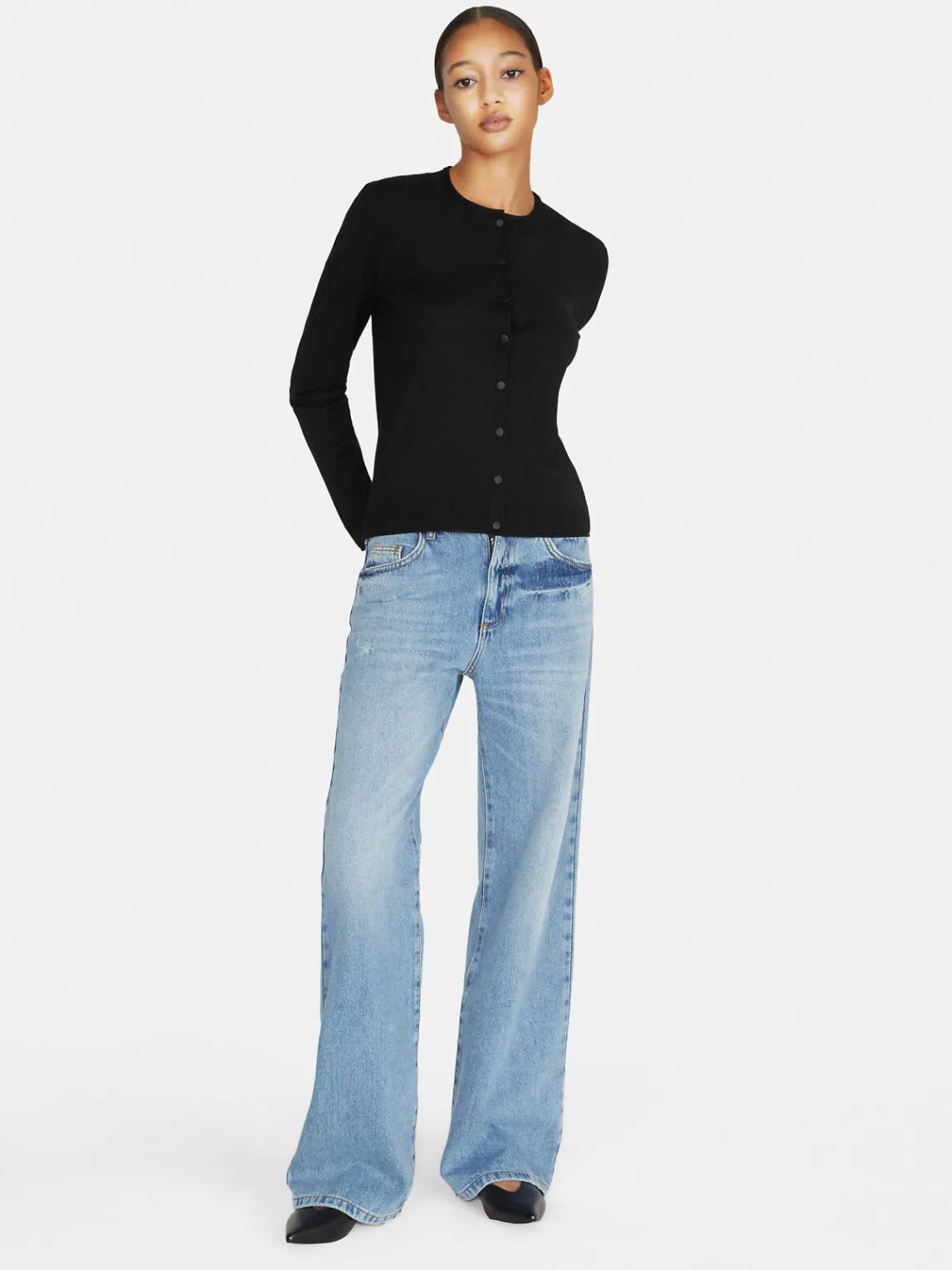 Women Sisley Jumpers & Knitwear<Solid Color Cardigan