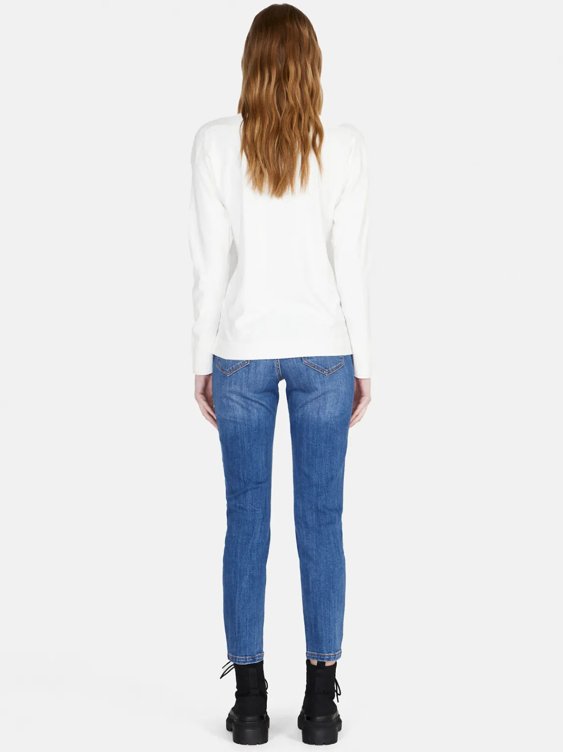 Women Sisley Jumpers & Knitwear<Solid Color Sweater With Boat Neck