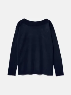 Women Sisley Jumpers & Knitwear<Solid Color Sweater With Boat Neck