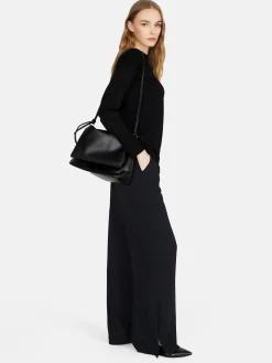 Women Sisley Jumpers & Knitwear<Solid Color Sweater With Boat Neck