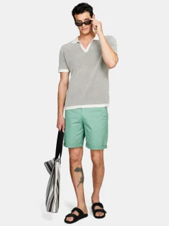 Men Sisley Trousers<Solid Colored Bermudas